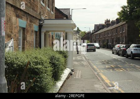 Hawarden-Dorf. Flintshire Nordwales Stockfoto