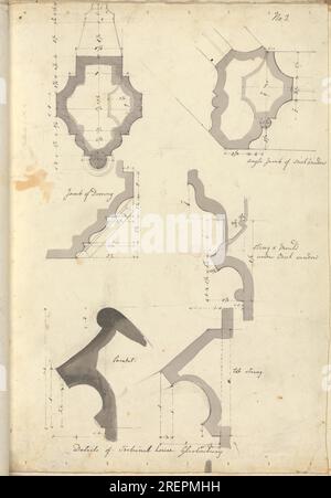 Tribunal House, Glastonbury, Somerset: Formdetails von Augustus Pugin Stockfoto