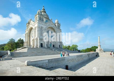 Kirche Santuário de Santa Luzia, Viana do Castelo, Portugal Stockfoto