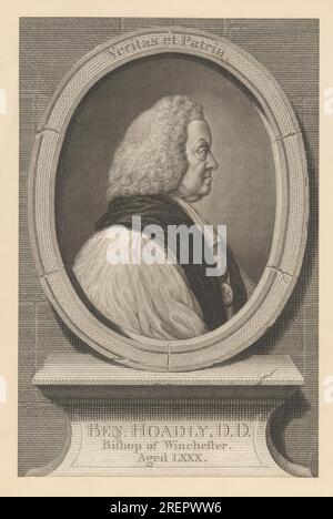 Benjamin Hoadly, D. D., Bischof von Winchester, 1773 Jahre alt von James Basire Stockfoto