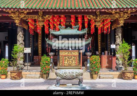 Thian Hock Keng Tempel in Telok Ayer Street, Singapur Stockfoto