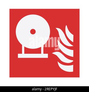 Symbol Für Feuerlöscher. Konzept der Sicherheitsschilder. Stock Vektor