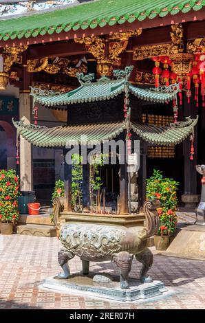 Thian Hock Keng Tempel in Telok Ayer Street, Singapur Stockfoto