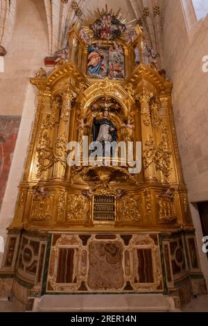 Die Kapelle von San Juan de Sahagun in der Kathedrale der Heiligen Maria von Burgos. Es ist der Jungfrau Maria gewidmet. Provinz Burgos, autonome Gemeinschaft Stockfoto