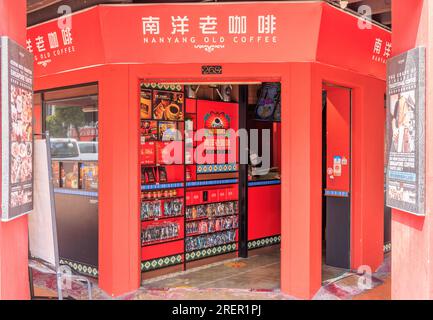 Nanyang Old Coffee Shop an der Ecke Smith Street und South Bridge Rd, Chinatown, Singapur Stockfoto