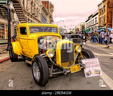John Milners klassisches Ford Coupé aus dem Film American Graffiti aus den 32 Jahren Stockfoto