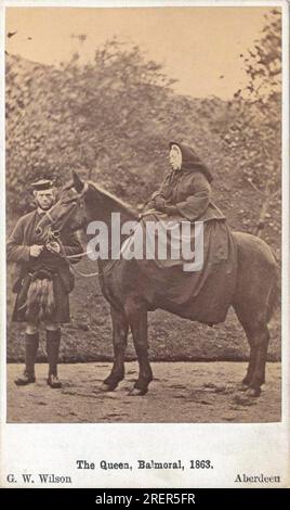 John Brown und Queen Victoria - George Washington Wilson 1863 von George Washington Wilson Stockfoto