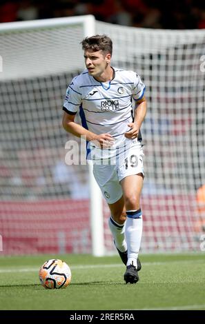 Atalantas Berat Djimsiti während des Vorsaison-Freundschaftsspiels im Vitality Stadium, Bournemouth. Bilddatum: Samstag, 29. Juli 2023. Stockfoto