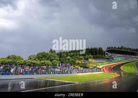 Stavelot, Belgien. 29. Juli 2023. Bild, das vor dem Sprintrennen des F1 Grand Prix von Belgien in Spa-Francorchamps am Samstag, den 29. Juli 2023 aufgenommen wurde. Der Spa-Francorchamps Formel 1 Grand Prix findet an diesem Wochenende vom 28. Juli bis 30. Juli statt. BELGA FOTO JONAS ROOSENS Kredit: Belga News Agency/Alamy Live News Stockfoto