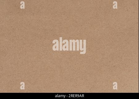 Leere Nahansicht eines Makros mit sauberer brauner Papierstruktur Stockfoto