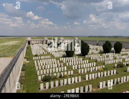 Dud Corner CWGC Cemetery in der Nähe von Loos Stockfoto