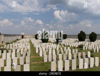 Dud Corner CWGC Cemetery in der Nähe von Loos Stockfoto