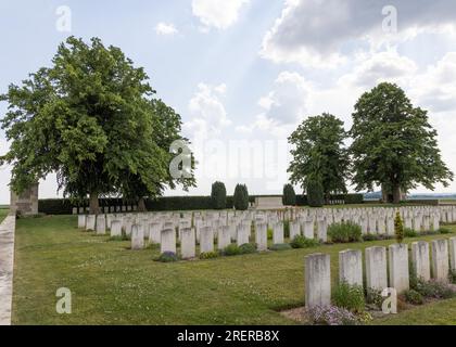 MARYS ADS FRIEDHOF, HAISNES Pas de Calais Frankreich Stockfoto