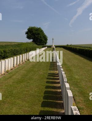 Beaumont Hamel CWGC Friedhof an der Somme Stockfoto