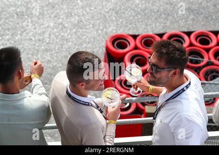 Stavelot, Belgien. 29. Juli 2023. Circuit de Spa-Francorchamps, Stavelot, Belgien, 29. Juli 2023, Gäste des Paddock Club während der Formel-1-MSC-Kreuzfahrten im Jahr 2023, der belgischen Grand Prix, der Formel-1-Weltmeisterschaft - Sprint - Formel-1-Meisterschaft: Live Media Publishing Group/Alamy Live News Stockfoto