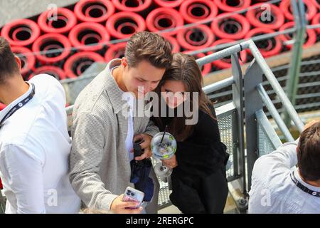 Stavelot, Belgien. 29. Juli 2023. Circuit de Spa-Francorchamps, Stavelot, Belgien, 29. Juli 2023, Gäste des Paddock Club während der Formel-1-MSC-Kreuzfahrten im Jahr 2023, der belgischen Grand Prix, der Formel-1-Weltmeisterschaft - Sprint - Formel-1-Meisterschaft: Live Media Publishing Group/Alamy Live News Stockfoto