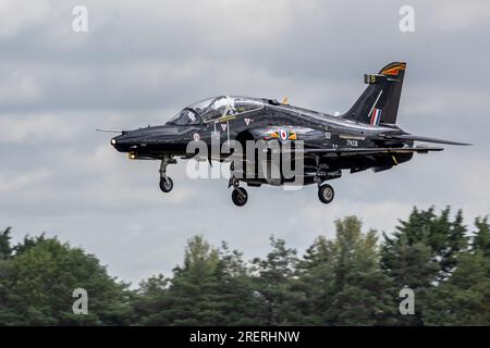 Royal Air Force - BAE Systems Hawk, der bei der Royal International Air Tattoo 2023 bei der RAF Fairford angekommen ist. Stockfoto