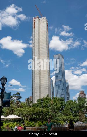 Das Aloft Boutique-Hotel befindet sich in der Gegend Hudson Yards von New York City, 2023, USA Stockfoto