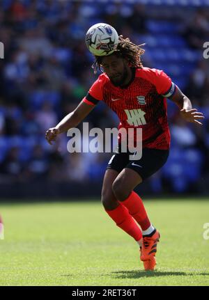 Peterborough, Großbritannien. 29. Juli 2023. Dion Sanderson (BC) beim Vorjahresspiel Peterborough United gegen Birmingham City, im Weston Homes Stadium, Peterborough, Cambridgeshire. Kredit: Paul Marriott/Alamy Live News Stockfoto