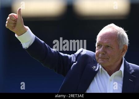 Peterborough, Großbritannien. 29. Juli 2023. Barry Fry (Peterborough UTD Director of Football), beim Vorjahresspiel Peterborough United gegen Birmingham City, im Weston Homes Stadium, Peterborough, Cambridgeshire. Kredit: Paul Marriott/Alamy Live News Stockfoto