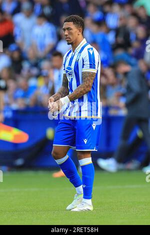 Sheffield, Großbritannien. 29. Juli 2023. Sheffield Wednesday Defender Liam Palmer (2) während des Sheffield Wednesday FC vs Luton Town FC Pre-Season Friendly im Hillsborough Stadium, Sheffield, Großbritannien am 29. Juli 2023 Credit: Every Second Media/Alamy Live News Stockfoto