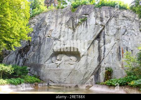 Löwendenkmal, Denkmalstraße, Stadt Luzern, Luzern, Schweiz Stockfoto