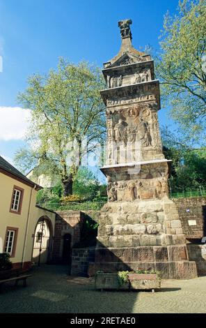 Säulendenkmal Igeler Saeule, Grabdenkmal, 250 n. Chr., von Lucius Secundinius Aventinus und Lucius Secundinius SECURUS, Igel an der Moselle Stockfoto