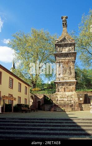 Säulendenkmal Igeler Saeule, Grabdenkmal, 250 n. Chr., von Lucius Secundinius Aventinus und Lucius Secundinius SECURUS, Igel an der Moselle Stockfoto