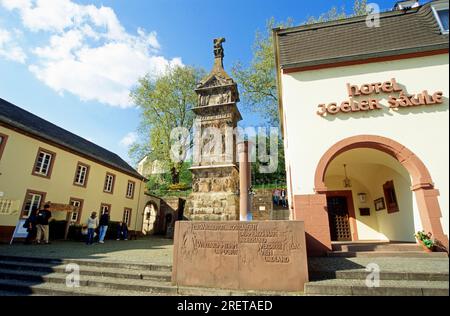 Säulendenkmal Igeler Saeule, Grabdenkmal, 250 n. Chr., von Lucius Secundinius Aventinus und Lucius Secundinius SECURUS, Igel an der Moselle Stockfoto