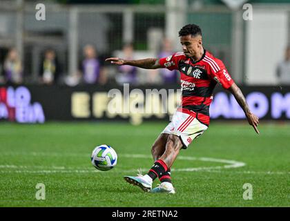 Belo Horizonte, Brasilien. 29. Juli 2023. Allan von Flamengo, während des Spiels zwischen Atletico Mineiro und Flamengo für die brasilianische Serie A 2023, am 29. Juli im Arena Independencia Stadium in Belo Horizonte. Foto: Gledston Tavares/DiaEsportivo/Alamy Live News Kredit: DiaEsportivo/Alamy Live News Stockfoto