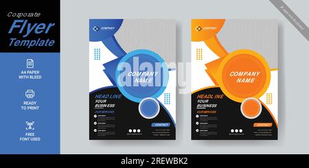 Business Flyer Template Design oder Vector Stock Vektor