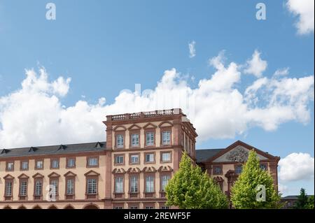 Mannheim, Deutschland. 29. Juli 2023. Außenaufnahme der Universität Mannheim. Kredit: Silas Stein/dpa/Alamy Live News Stockfoto