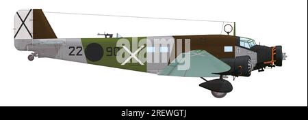 Junkers Ju 52/3mg3e (22○90) of the National Aviation, 1938 Stockfoto