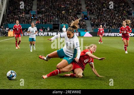 Dunedin, Neuseeland. 30. Juli 2023 FIFA Frauen-Weltmeisterschaft 2023 Gruppe A – Schweiz gegen Neuseeland. Das Gastgeberteam Neuseeland hat es nach dem Torlosenziehen mit der Schweiz nicht geschafft, die K.O.-Phasen der FIFA Frauen-Weltmeisterschaft 2023 zu erreichen. Die Schweiz tritt als Gruppensieger an. Dat Do/Alamy Live News. Stockfoto