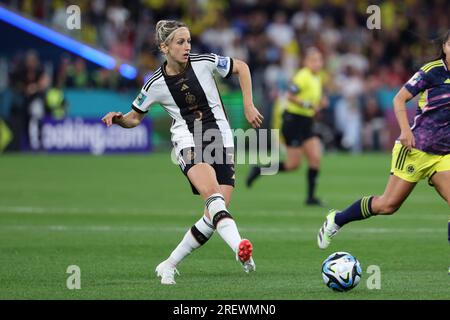 Sydney, Australien. 30. Juli 2023. Kathrin Hendrich aus Deutschland tritt am 30. Juli 2023 beim FIFA Frauen-Weltmeisterschaftsspiel 2023 zwischen Deutschland Frauen und Kolumbien Frauen im Allianz-Stadion in Sydney, Australien, an. Foto von Peter Dovgan. Nur redaktionelle Verwendung, Lizenz für kommerzielle Verwendung erforderlich. Keine Verwendung bei Wetten, Spielen oder Veröffentlichungen von Clubs/Ligen/Spielern. Kredit: UK Sports Pics Ltd/Alamy Live News Stockfoto