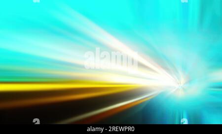 Wurmloch durch Zeit und Raum. Computergeneriertes 3D-Rendering Stockfoto