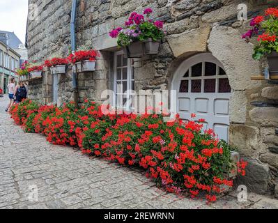 (C) Denis TRASFI / MAXPPP - Frankreich, Bretagne, Morbihan, Ville de Rochefort en Terre le 20 juillet 2023 - / Frankreich, Bretagne, Morbihan, Stadt Rochef Stockfoto