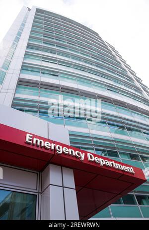 A&E-Eingang am UCH NHS Hospital London Stockfoto