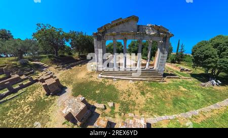 Apollonia ist eine antike archäologische Stätte in Albanien. Sie hat als eine der bekanntesten und wohlhabendsten eine bedeutende historische Bedeutung Stockfoto