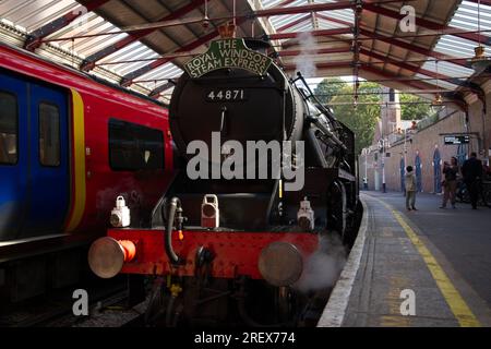 Der Royal Windsor Steam Express von London nach Windsor Stockfoto