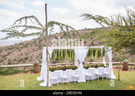 OL Talet Cottages an der magadi Road unterhalb des Oepolos Country Club, Kiserian Stockfoto