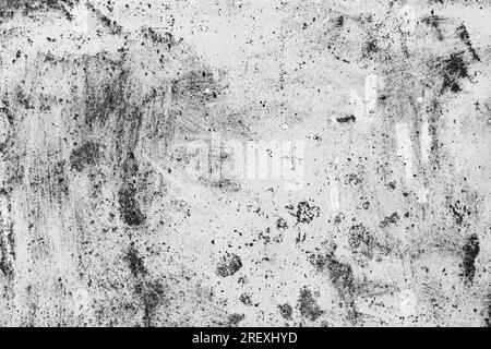 Schwarzer und weißer Grunge-Hintergrund. Alte schmutzige Wandtextur. Stockfoto