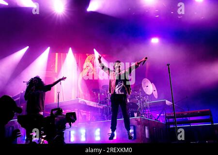 Beauly, Inverness, Schottland. Freitag, 28. Juli 2023. Bastille. Foto, Brian Anderson. Stockfoto