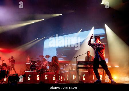 Beauly, Inverness, Schottland. Freitag, 28. Juli 2023. Bastille. Foto, Brian Anderson. Stockfoto