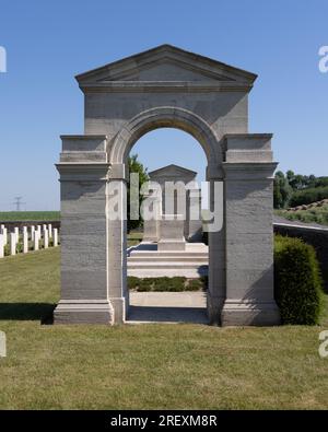 Monchy British CWGC Friedhof Stockfoto