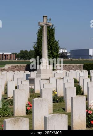 Monchy British CWGC Friedhof Stockfoto