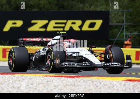 Stavelot, Belgien. 30. Juli 2023. Yuki Tsunoda aus AlphaTauri auf der Strecke während des F1 Grand Prix von Belgien im Spa Francorchamps am 30. Juli 2023 in Stavelot, Belgien. Kredit: Marco Canoniero/Alamy Live News Stockfoto