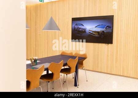 Oslo, Norwegen. 27. Juli 2023. Das NIO Café und der Showroom in Oslo, Norwegen. Sechs EP9s wurden an NIO-Investoren für jeweils £2,5 Mio. EUR verkauft. Kredit: Katie Collins/Alamy Stockfoto