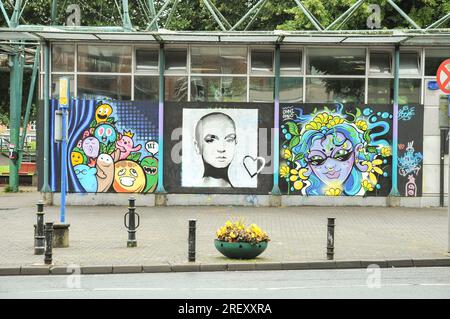 Limerick City, Irland. 30. Juli 2023. An diesem sonntag Versammelte Sich Eine große Menschenmenge am Arthur's Quay, um dem Tod des irischen Sängers Sinéad O'Connor Tribut zu zollen. Kredit: Karlis Dzjamko/Alamy Live News Stockfoto