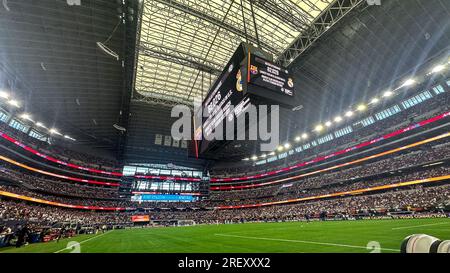 Dallas, Vereinigte Staaten. 29. Juli 2023. Besucherrekord beim Spiel Real Madrid und Barcelona, international freundlich im AT&T Stadium in der Stadt Dallas in den USA, am Samstag, den 29. Juli 2023. Kredit: Brasilien Photo Press/Alamy Live News Stockfoto